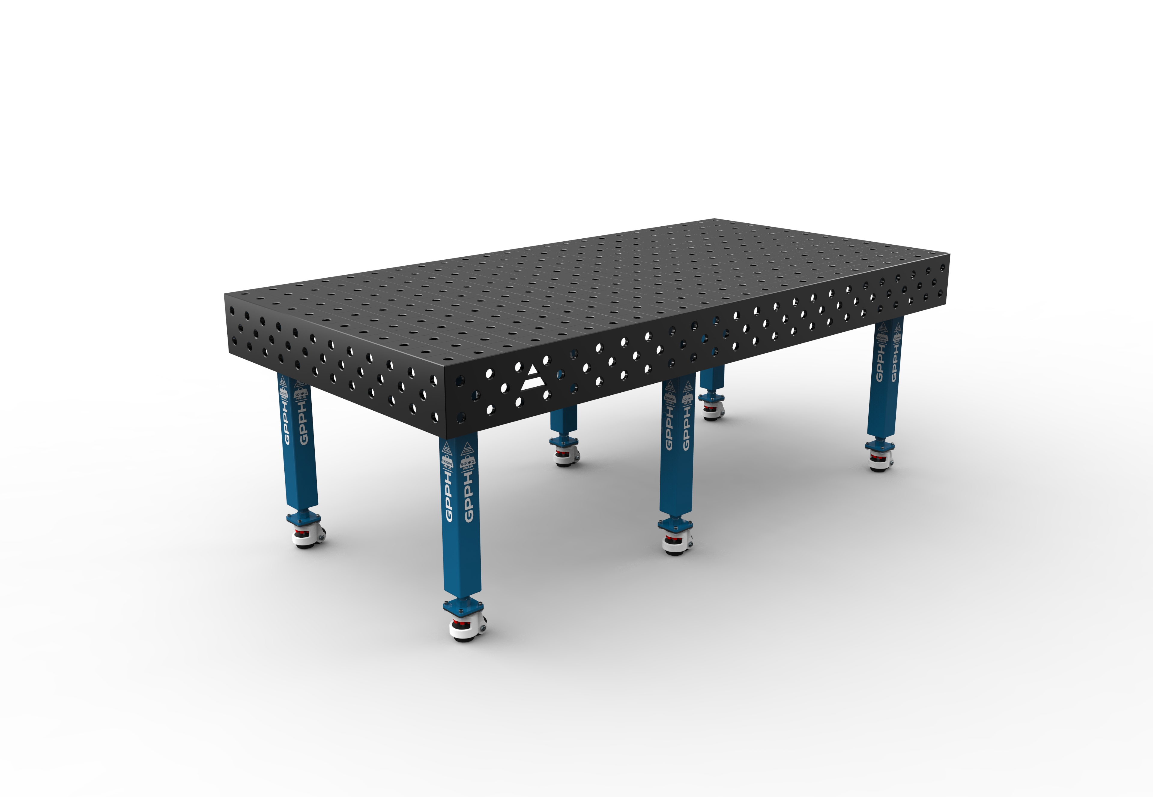 

Svejsebord PLUS 2400x1200 grid 100x100 Ø28 - System 28